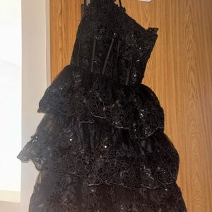 Elegant Black Lace Dress